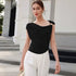 Wide Cowl Neck Design Top